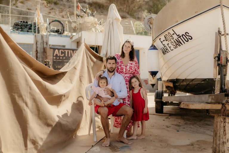 ericeira beach family photoshoot the framers