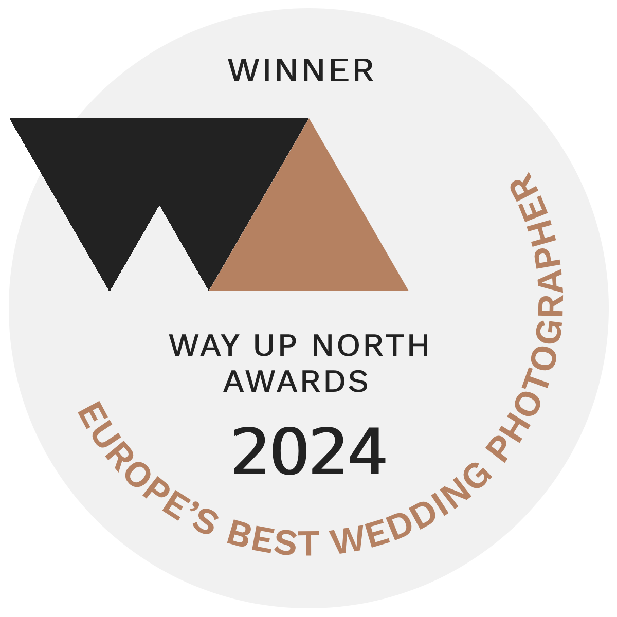 Winner - Europe’s Best Wedding Photographer the framers